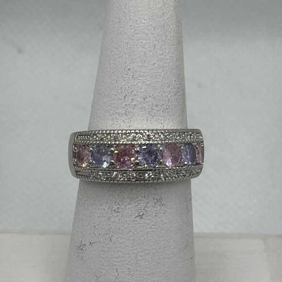 NWOT Size 9 multi stone band - Picture 1 of 4